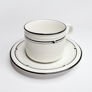 Taza Única con plato Único