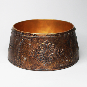 Maceta diseño bronce