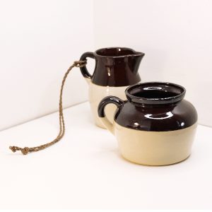Set de Cerámicas Vintage con colgante con drenaje